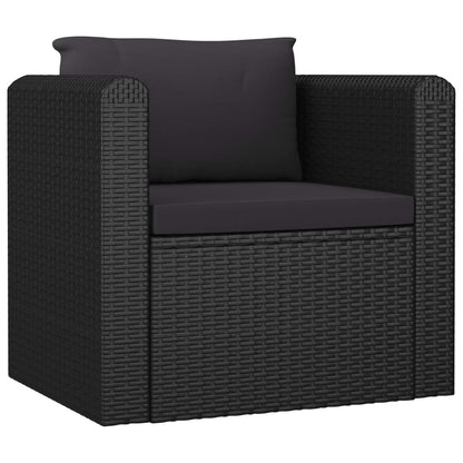 7-Delige Loungeset Met Kussens Poly Rattan 1