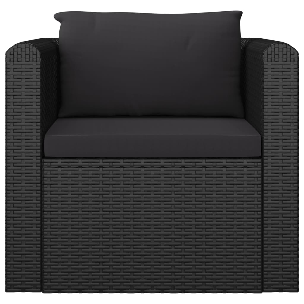 7-Delige Loungeset Met Kussens Poly Rattan 1