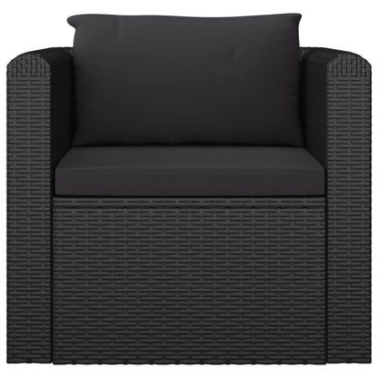 7-Delige Loungeset Met Kussens Poly Rattan 1