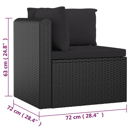 7-Delige Loungeset Met Kussens Poly Rattan 1