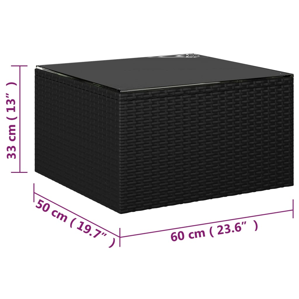 7-Delige Loungeset Met Kussens Poly Rattan 1