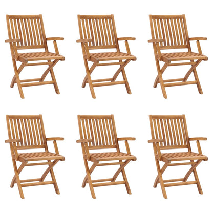 7-delige Tuinset massief teakhout
