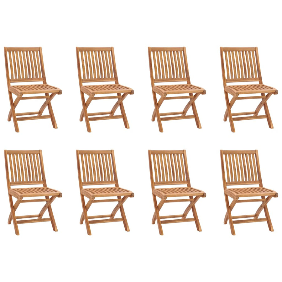 9-Delige Tuinset Massief Teakhout 8 ovaal