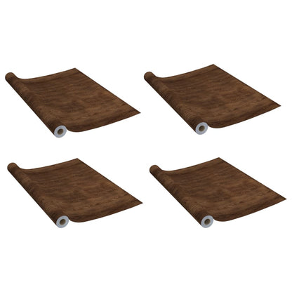 Deurfolies Zelfklevend 210X90 Cm Pvc Kleurig 4 Donkereiken