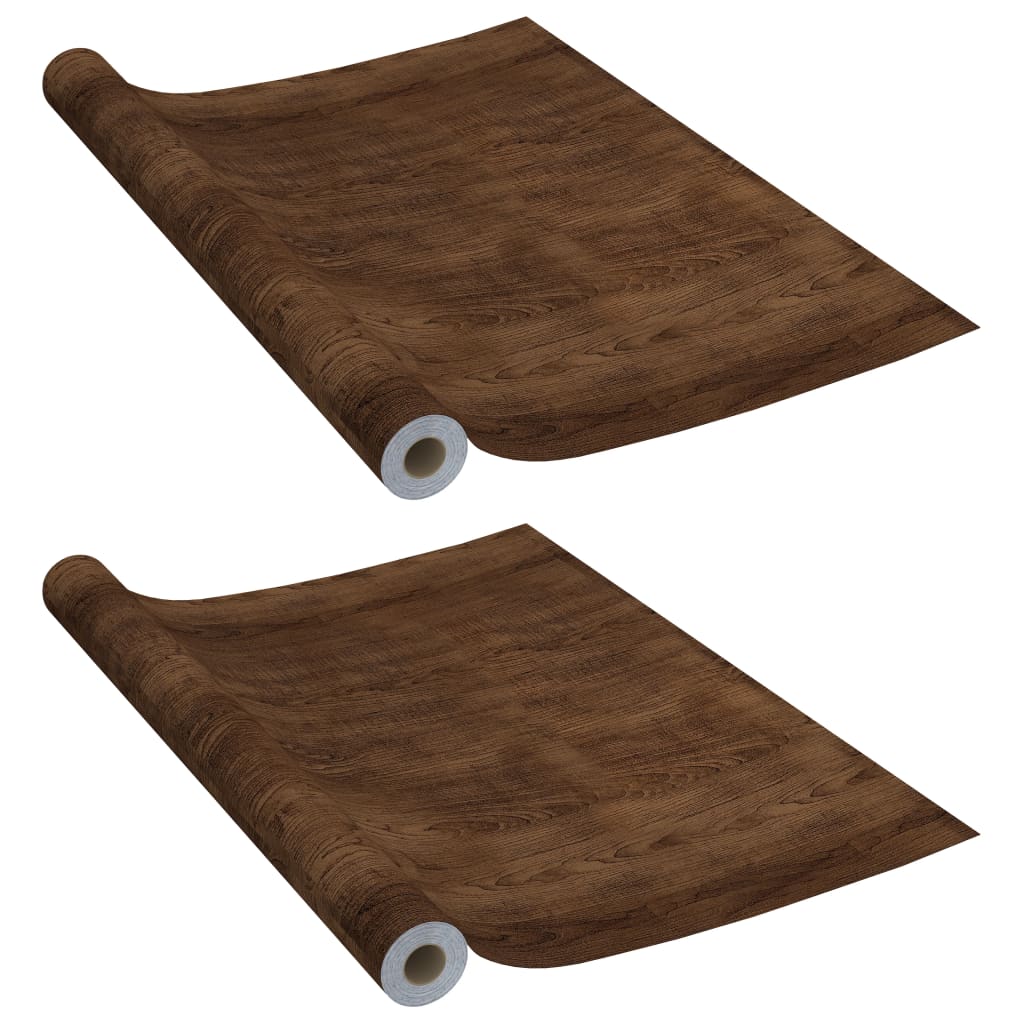 Meubelfolies Zelfklevend 500X90 Cm Pvc Kleurig 2 Donkereiken