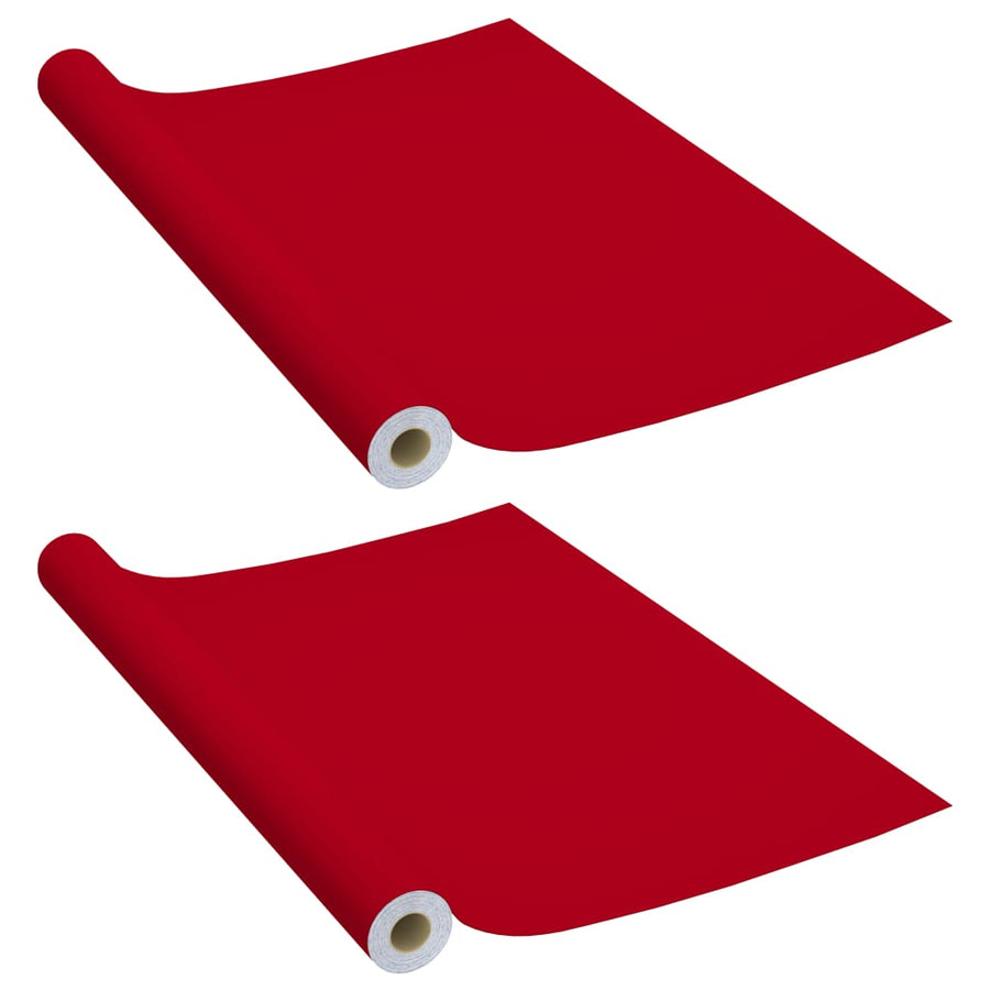 Meubelfolies Zelfklevend 500X90 Cm Pvc 2 Rood