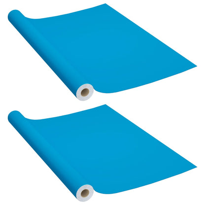 Meubelfolies Zelfklevend 500X90 Cm Pvc 2 Azuurblauw
