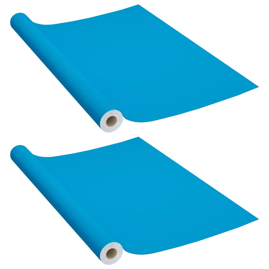 Meubelfolies Zelfklevend 500X90 Cm Pvc 2 Azuurblauw