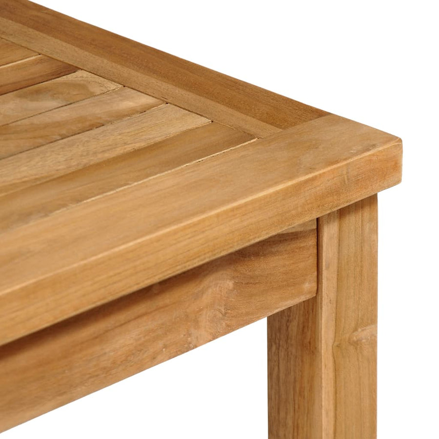 3-Delige Tuinset Massief Teakhout 80 cm tafellengte 2x Fauteuil + Tafel