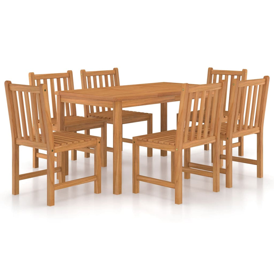 7-Delige Tuinset Massief Teakhout 6x stoel + Tafel