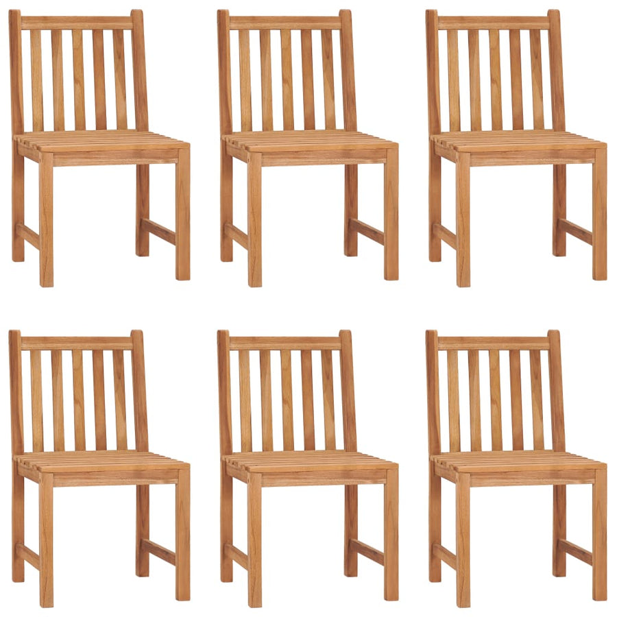 7-Delige Tuinset Massief Teakhout 6x stoel + Tafel
