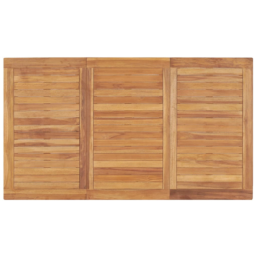 5-Delige Tuinset Massief Teakhout 4x Fauteuil + Tafel