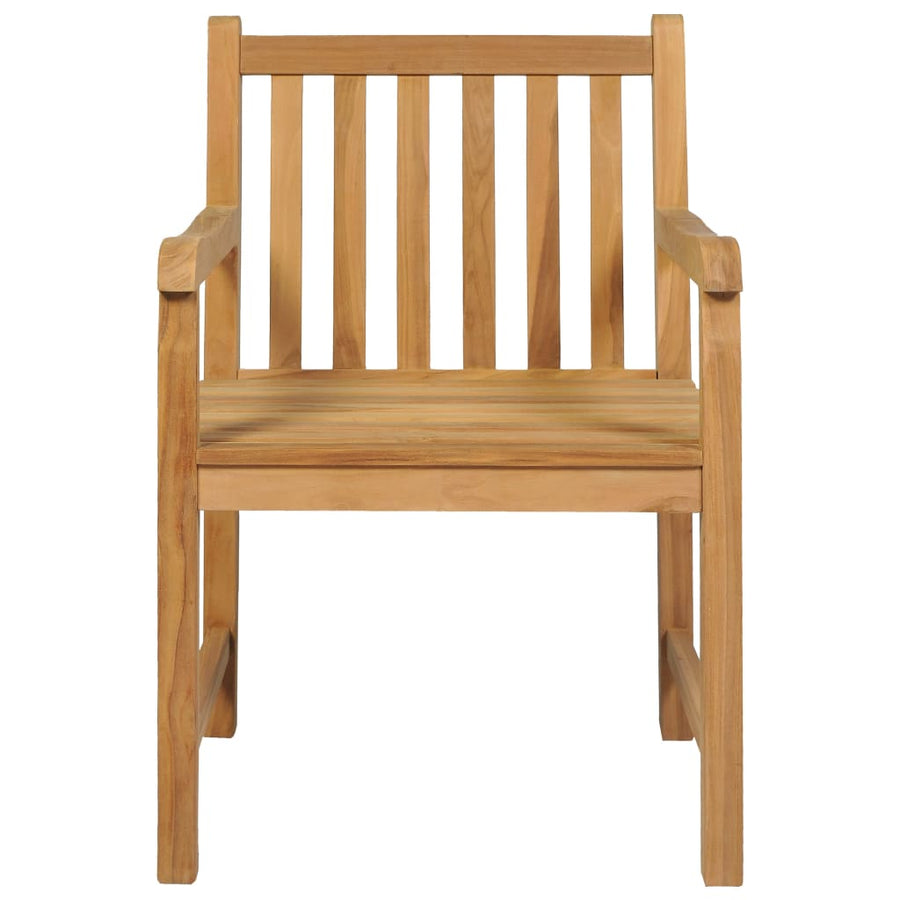 5-Delige Tuinset Massief Teakhout 4x Fauteuil + Tafel