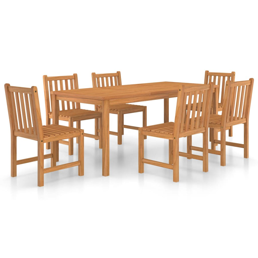 7-Delige Tuinset Massief Teakhout 6x stoel + Tafel