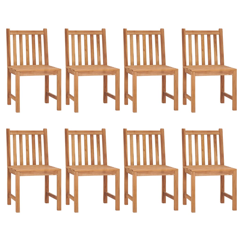 9-Delige Tuinset Massief Teakhout 8x stoel + Tafel