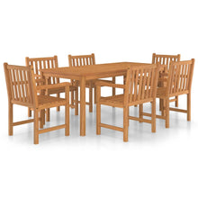 7-Delige Tuinset Massief Teakhout 6x Fauteuil + Tafel