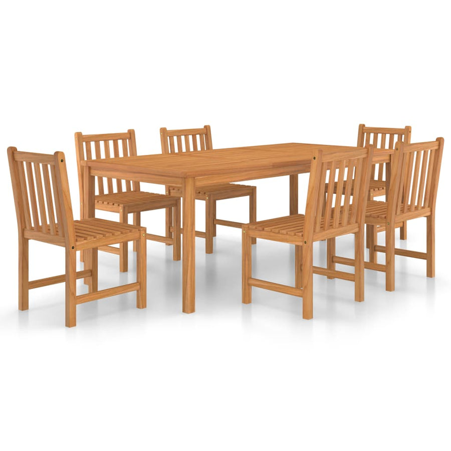 7-Delige Tuinset Massief Teakhout 6x stoel + Tafel