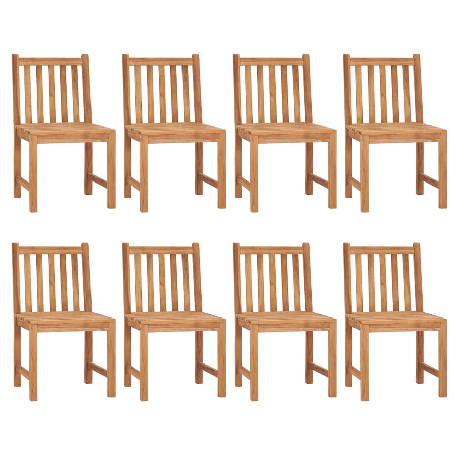 9-Delige Tuinset Massief Teakhout 8x stoel + Tafel