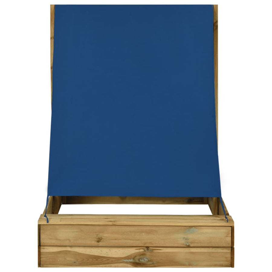 Zandbak Met Dak Geïmpregneerd Grenenhout 160 x 100 x 133 cm