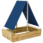 Zandbak met dak 80x60x97,5 cm grenenhout