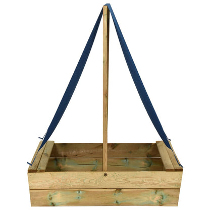 Zandbak Met Dak 80X60X97,5 Cm Geïmpregneerd Grenenhout 80 x 60 x 97.5 cm