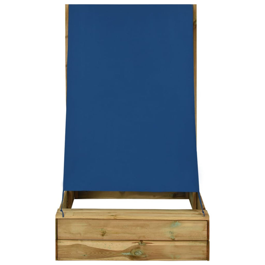 Zandbak Met Dak 80X60X97,5 Cm Geïmpregneerd Grenenhout 80 x 60 x 97.5 cm