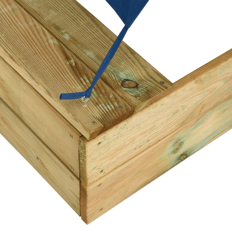 Zandbak Met Dak 80X60X97,5 Cm Geïmpregneerd Grenenhout 80 x 60 x 97.5 cm