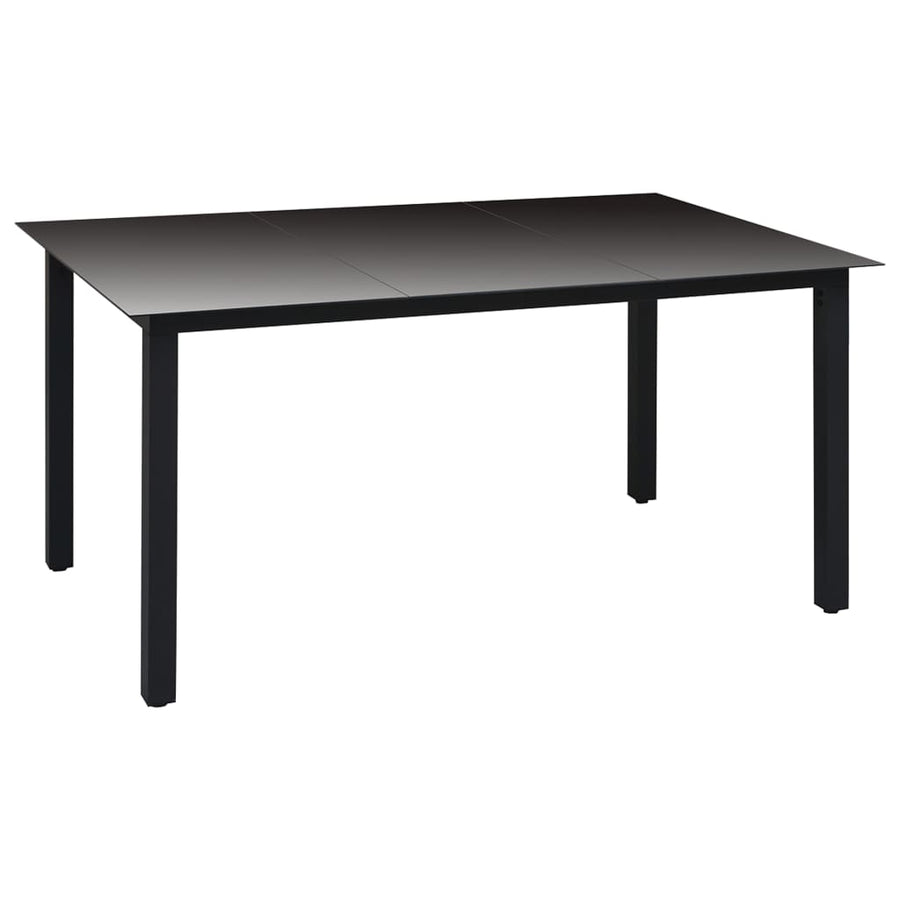 -Delige Tuinset Zwart 5 150 cm tafellengte