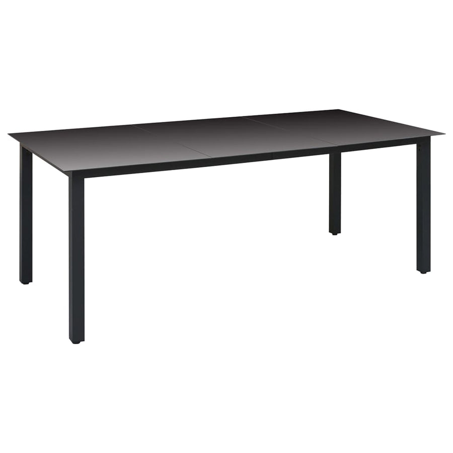 -Delige Tuinset Zwart 9 190 cm tafellengte