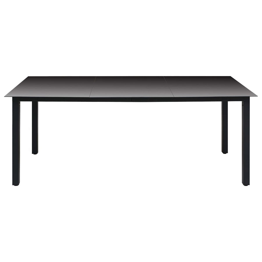 -Delige Tuinset Zwart 9 190 cm tafellengte