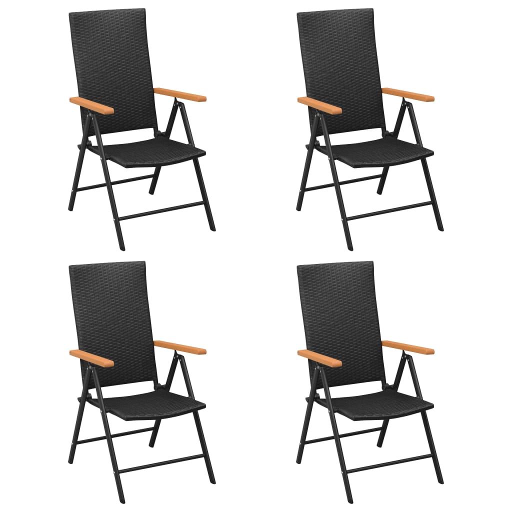 -Delige Tuinset Zwart En Bruin 5 150 cm tafellengte