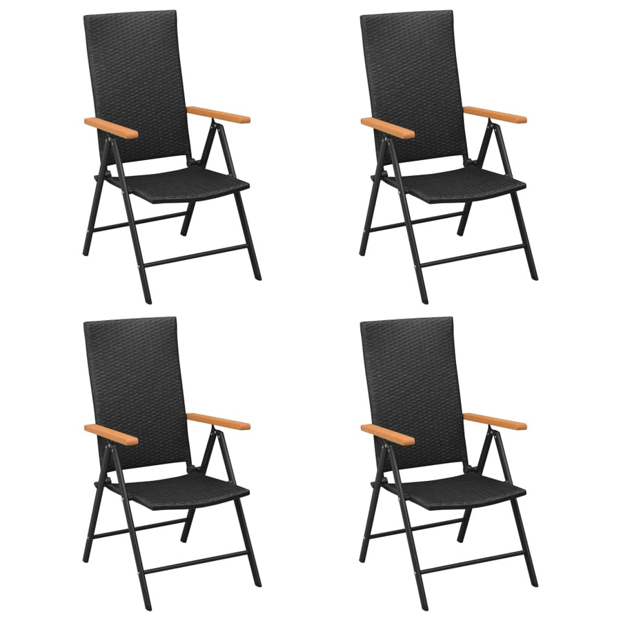 -Delige Tuinset Zwart En Bruin 5 150 cm tafellengte