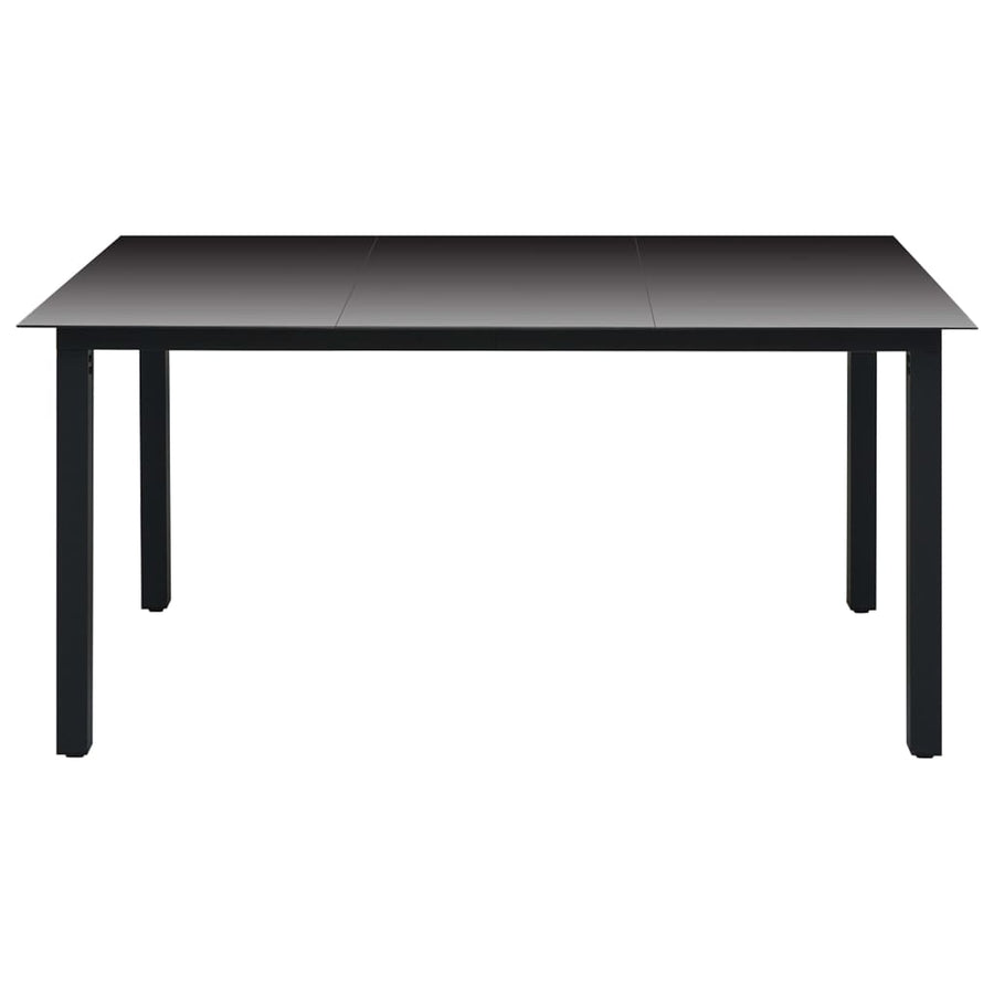 -Delige Tuinset Zwart En Bruin 5 150 cm tafellengte