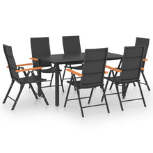 -Delige Tuinset Zwart En Bruin 7 150 cm tafellengte