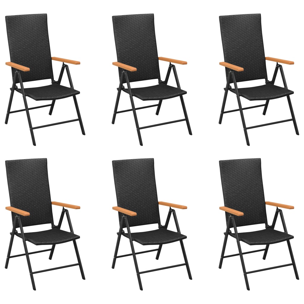 -Delige Tuinset Zwart En Bruin 7 150 cm tafellengte