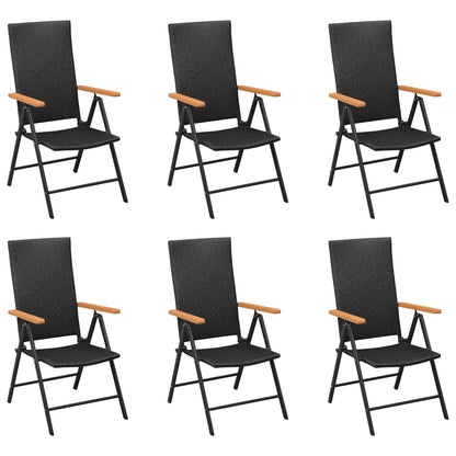 -Delige Tuinset Zwart En Bruin 7 150 cm tafellengte
