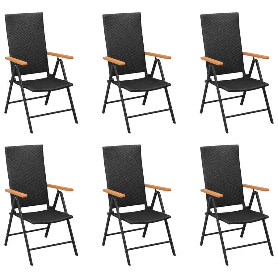 -Delige Tuinset Zwart En Bruin 7 150 cm tafellengte
