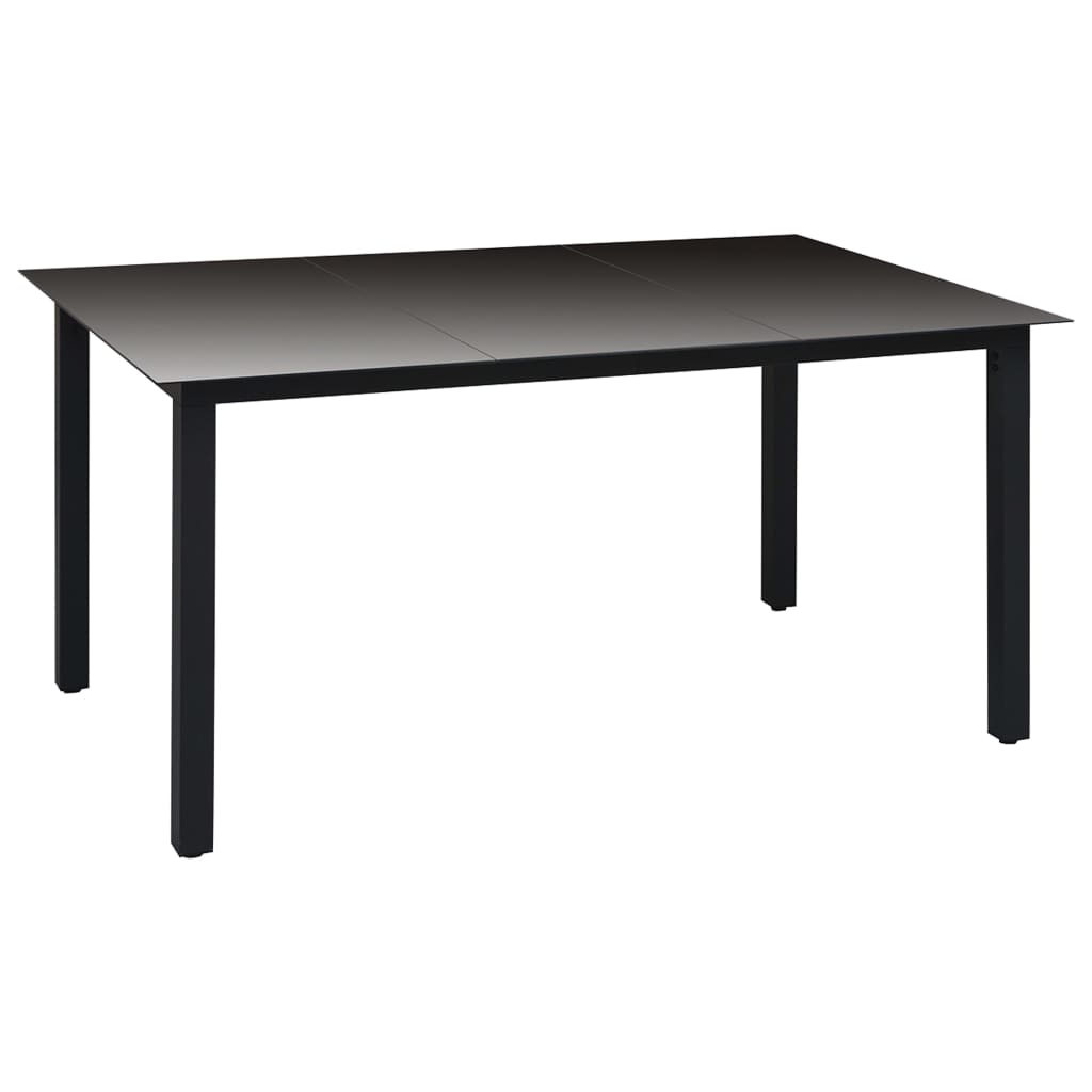 -Delige Tuinset Zwart En Bruin 7 150 cm tafellengte