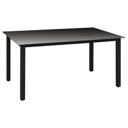 -Delige Tuinset Zwart En Bruin 7 150 cm tafellengte