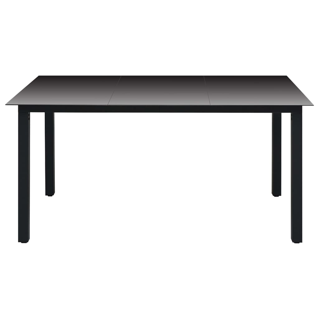 -Delige Tuinset Zwart En Bruin 7 150 cm tafellengte