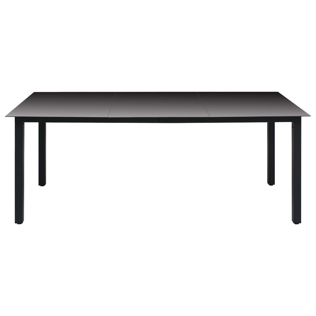 -Delige Tuinset Zwart En Bruin 7 190 cm tafellengte