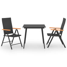 3-Delige Tuinset Zwart En Bruin