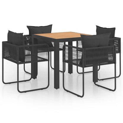 -Delige Tuinset Pvc-Rattan 5 79 cm tafellengte
