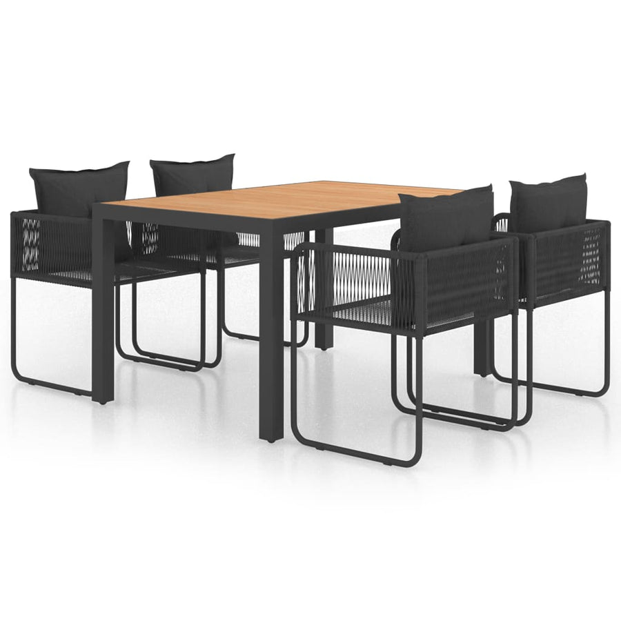 -Delige Tuinset Pvc-Rattan 5 150 cm tafellengte