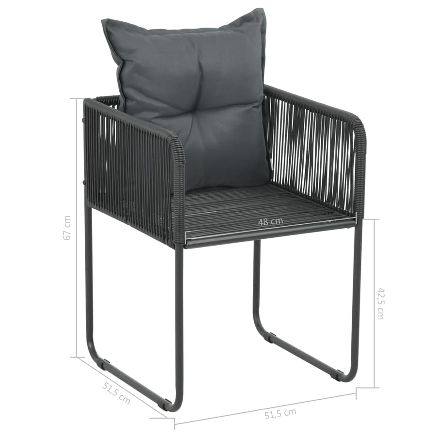 -Delige Tuinset Pvc-Rattan 5 150 cm tafellengte