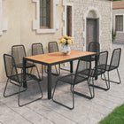 -Delige Tuinset Pvc-Rattan 9 184.5 cm tafellengte