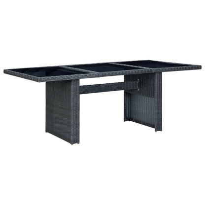 -Delige Tuinset Met Kussens Poly Rattan 9 Donkergrijs en bruin