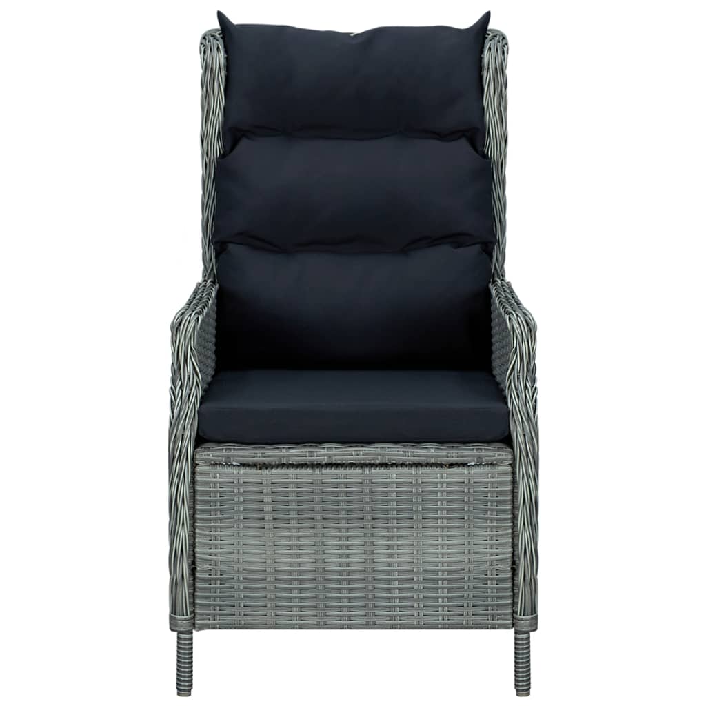 Tuinset Met Kussens Poly Rattan 9 Lichtgrijs en bruin