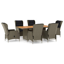 Tuinset Met Kussens Poly Rattan 7 Bruin