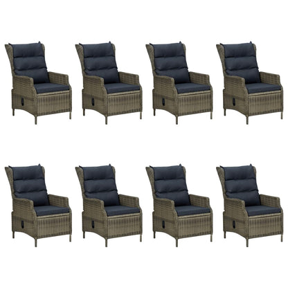Tuinset Met Kussens Poly Rattan 9 Bruin